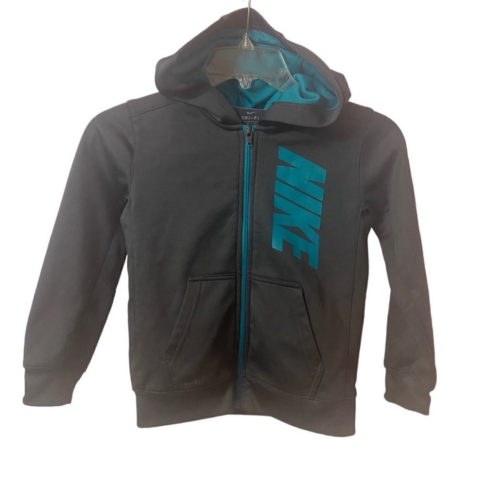 NIKE Zip Up Hoodie DRI-FIT Jacket (fleece lined) 5 - 6 Years